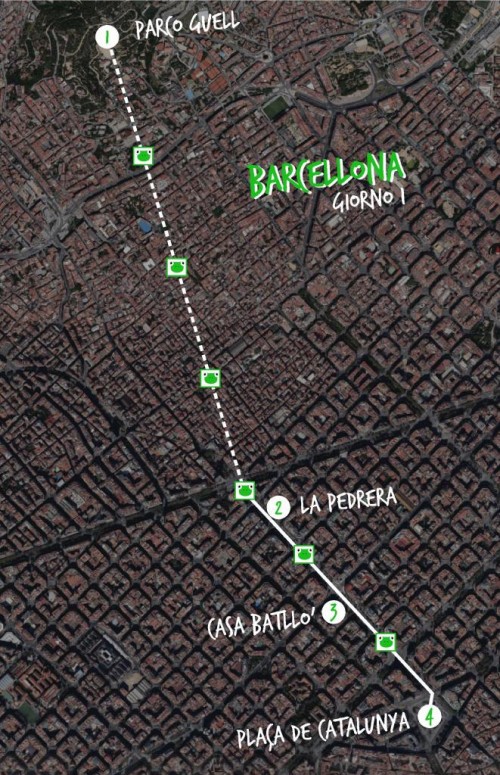 Itinerario 3 giorni BARCELLONA: Giorno 1