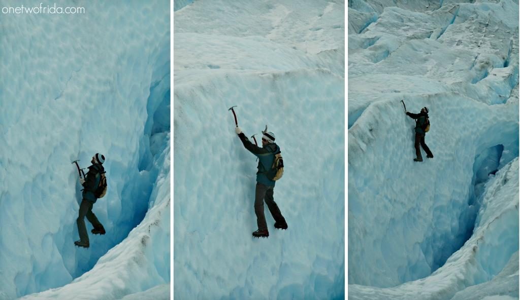 arrampicata con ramponi e piccozza