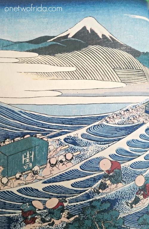 vedute del monte fuji di Hokusai
